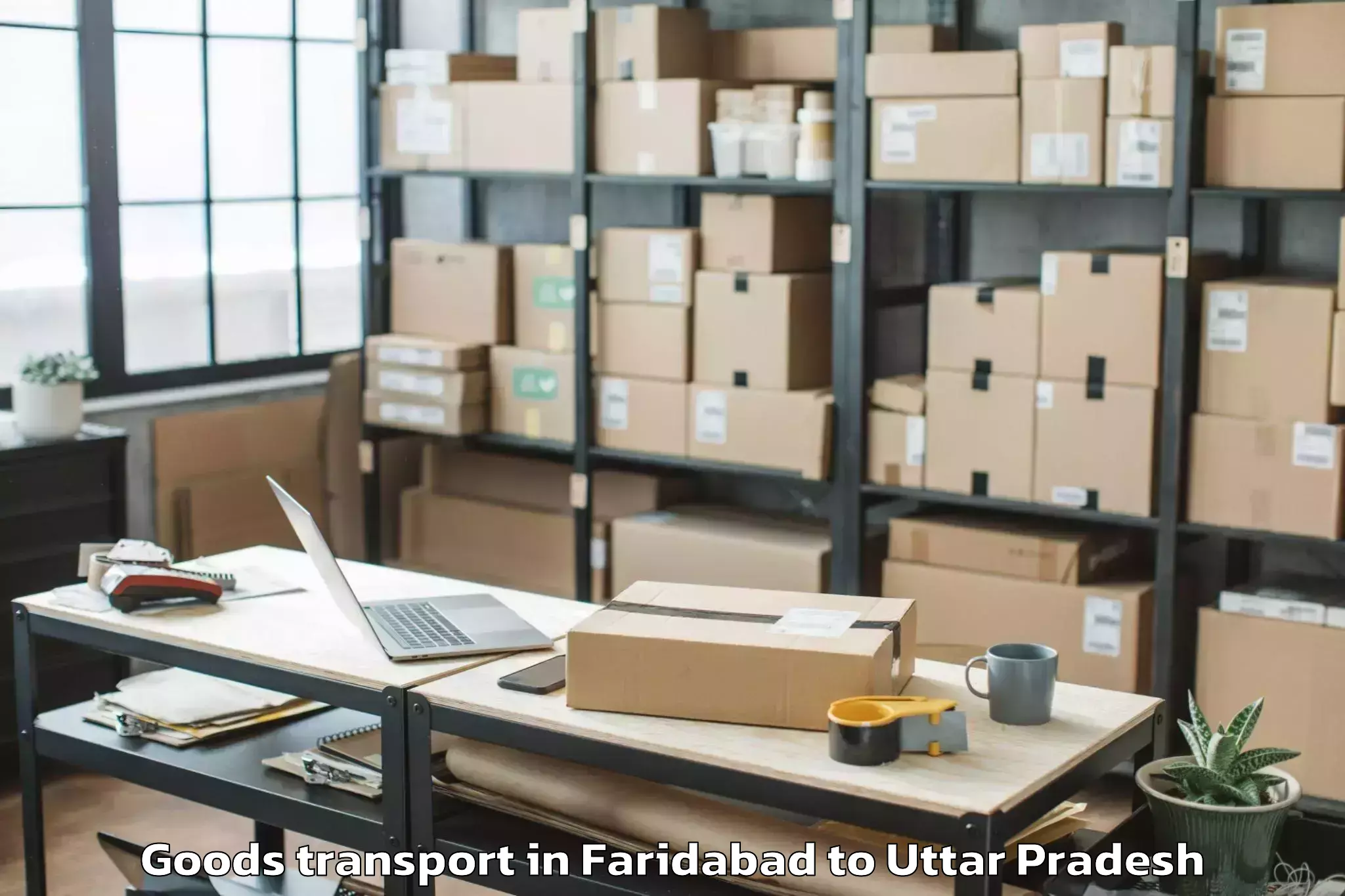 Hassle-Free Faridabad to Shahganj Goods Transport